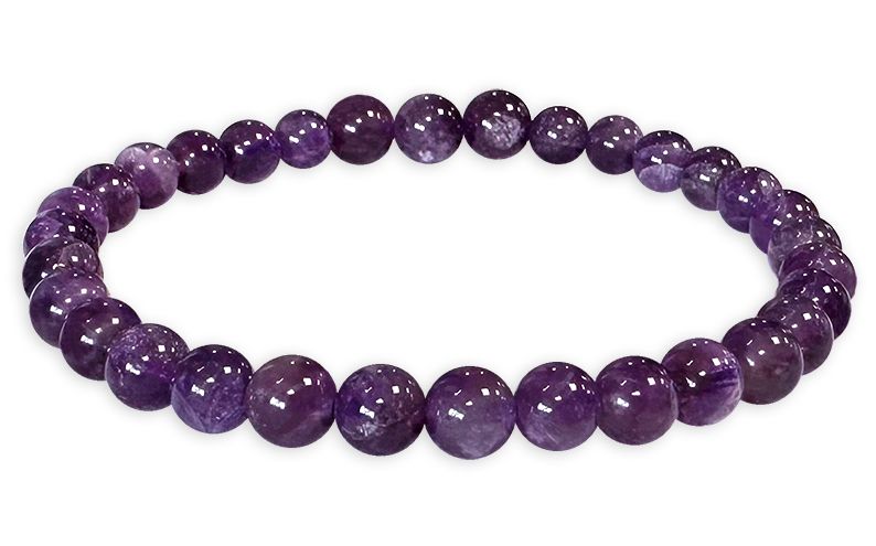 Amethyst Uruguay - A Qualität - Perlenarmband 5,5-6,5 mm