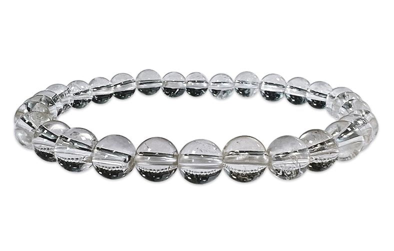 Bergkristall - AB Qualität - Perlenarmband 6 mm