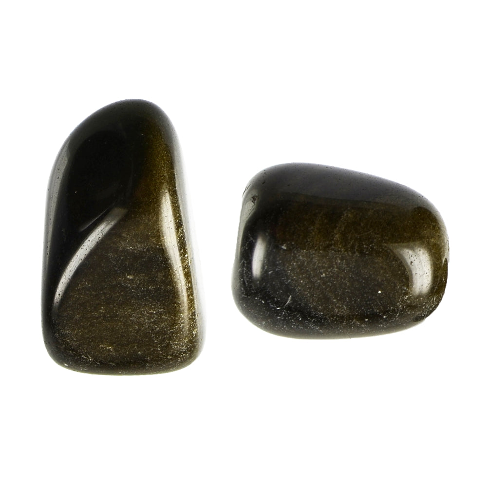 Goldglanzobsidian - Trommelstein - Größe 2 - 3 cm