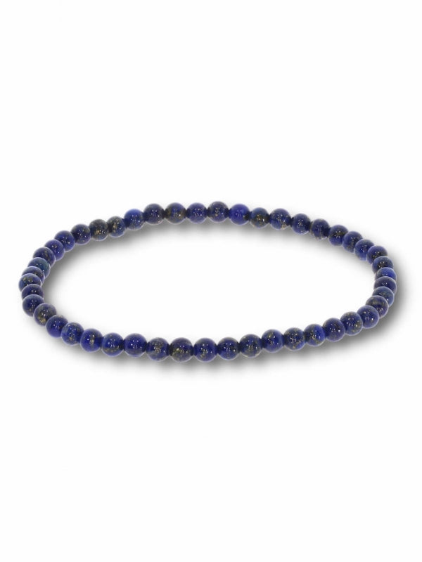 Lapislazuli Edelsteinarmband - Kugel ø 4-5 mm - auf Elastikband Länge ca. 19 cm