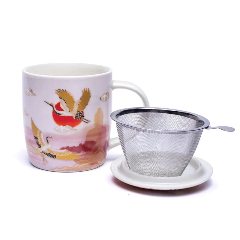 Teetasse mit Sieb und Deckel - Zen Moment - 400 ml