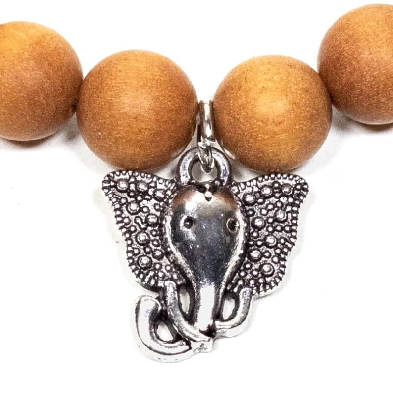 Mala/Armband Sandelholz elastisch Ganesha