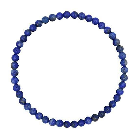 Armband Lapislazuli 4 mm Kugeln