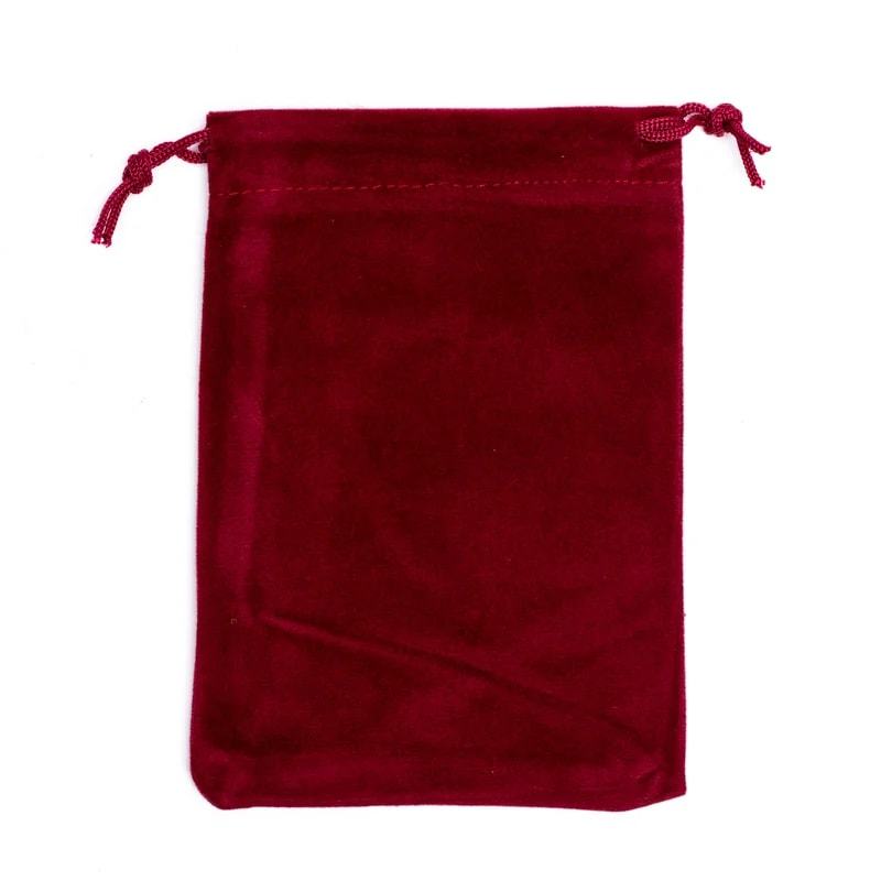 Samt-Geschenktasche bordeaux S - 10 x 14 cm