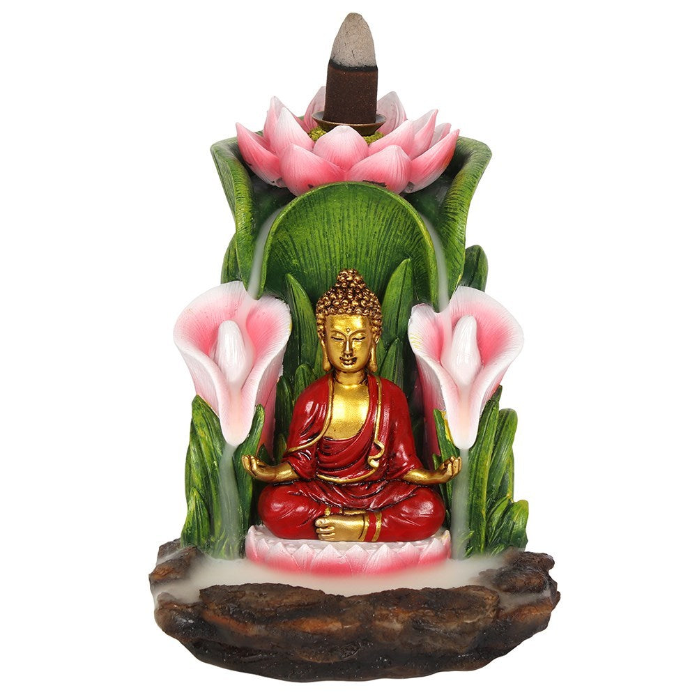 Farbenfroher Buddha - Räucherrückfluss-Brenner (Backflow Incense Burner)