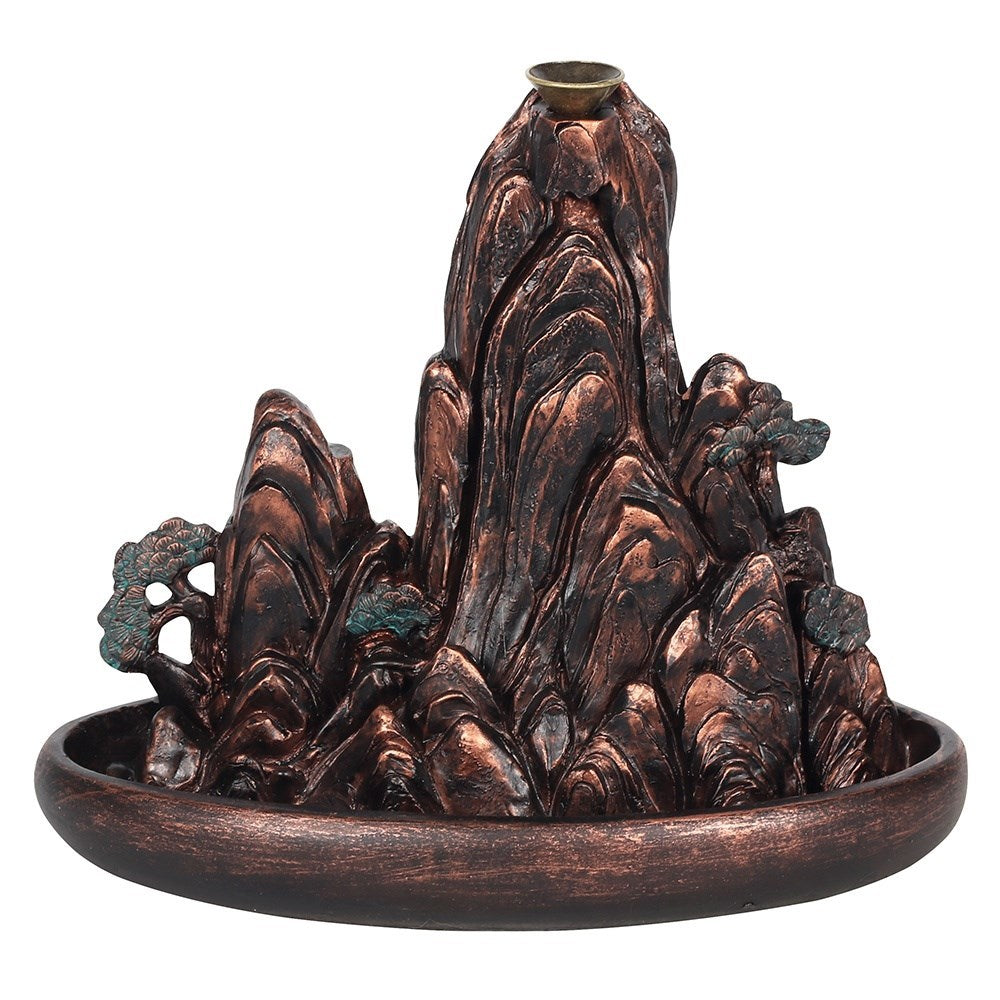 Bronze-Effekt-Insel - Räucherrückfluss-Brenner (Backflow Incense Burner)