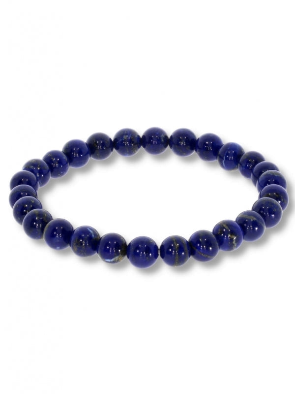 Lapis Edelsteinarmband - Kugel ø 8 mm - auf Elastikband Länge ca. 19 cm