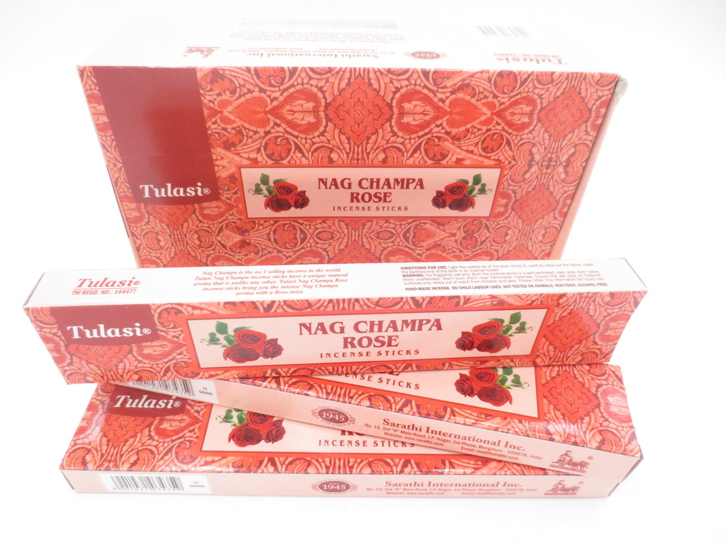 Tulasi Nag Champa Rose - Räucherstäbchen 15 g