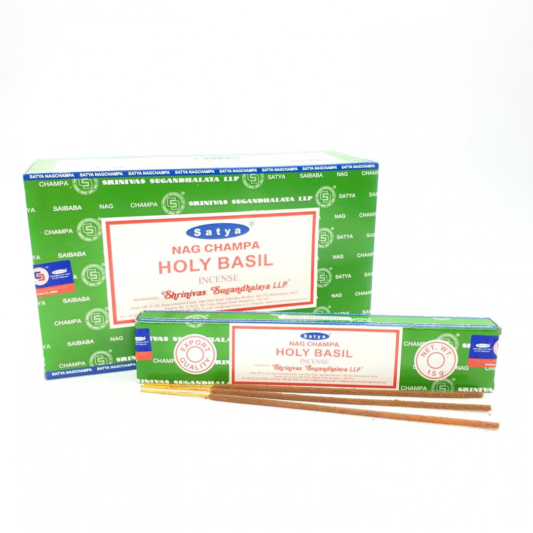 Satya Nag Champa Holy Basil (Heiliger Basilikum) - Räucherstäbchen 15 g